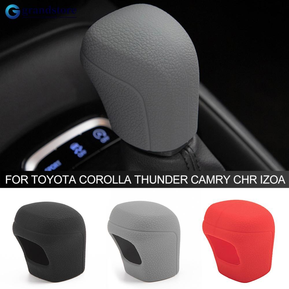 Grandstore ปลอกหุ้มหัวเกียร์รถยนต์ แบบซิลิโคน สําหรับ Toyota Corolla Thunder Camry CHR IZOA U6Z8