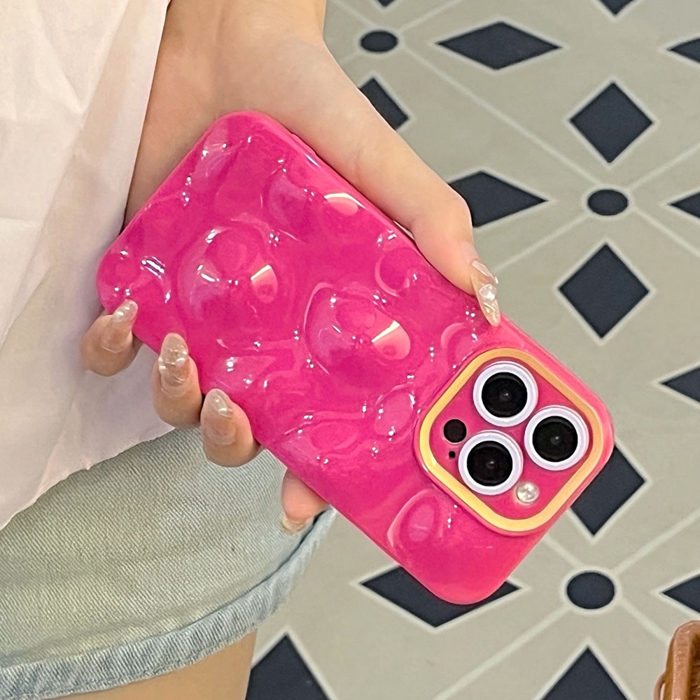 เคสโทรศัพท์มือถือแบบนิ่ม กันกระแทก ลายฟองอากาศ 3D อุกกาบาต หรูหรา สีตัดกัน สําหรับ iPhone 15 14 13 12 Pro Max 11