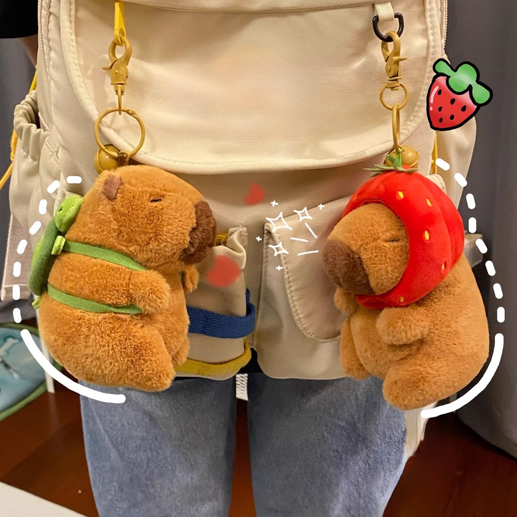 capybara Tik Tok Same Style หมอนตุ๊กตาเต่าคาปิบาราน่ารัก ขนาดเล็ก เหมาะกับของขวัญวันเกิด สําหรับเด็กผู้หญิง