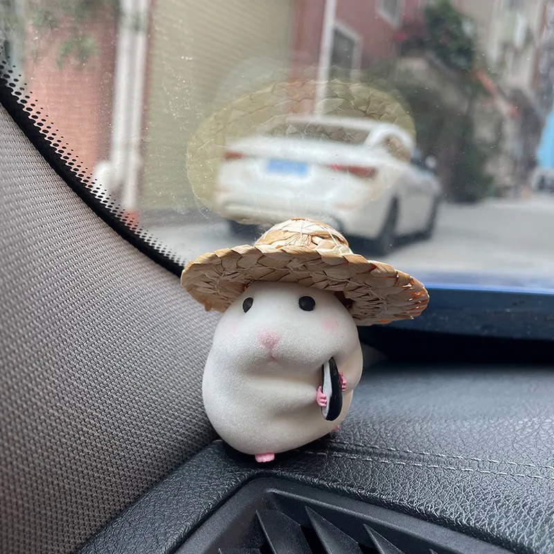Car decoration hamster car accessories new console cute doll car interior pendant car decoration  co