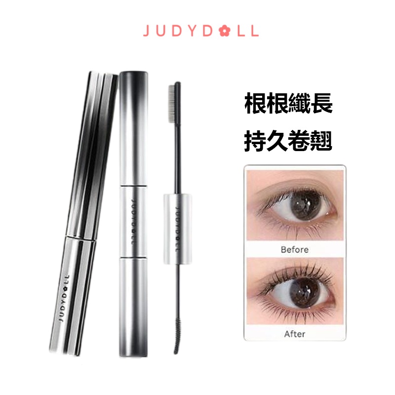 Judydoll Judydoll มาสคาร่า แบบสองหัว ยาว หนา ไม่เลอะ กันน้ํา สามมิติ ไม่เปื้อน