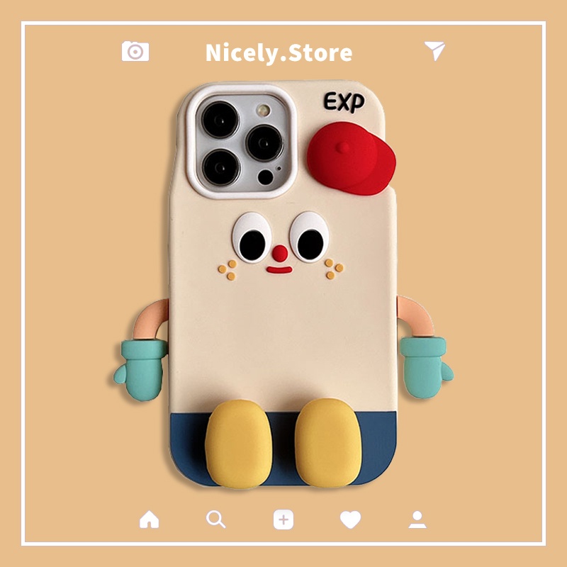 เคสโทรศัพท์มือถือ ซิลิโคน หนา กันกระแทก ลายการ์ตูนอีโมติคอน นม สําหรับ iPhone 15 14 13 12 Pro Max 11