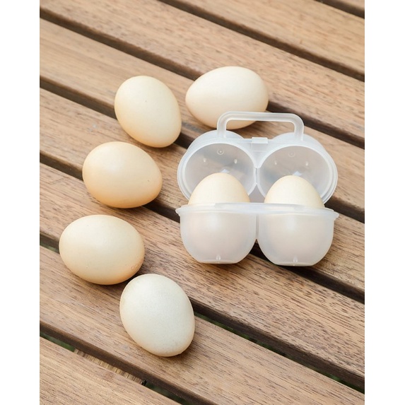 กล่องใส่ไข่ไก่ 2 ฟอง พกพาสะดวก เคสไข่พลาสติก กันแตกเหมาะสำหรับเดินทางและแคมป์ปิ้ง - รูปที่ 7