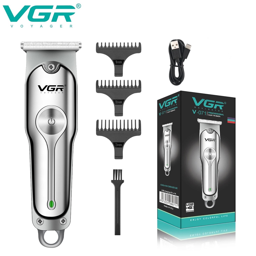 VGR Hair Cutting Machine Cordless Hair Trimmer Professional Hair Clipper Electric Haircut Machine T-