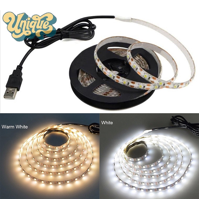 (Unique) ใหม่ สายไฟแบ็คไลท์ LED 5V USB สําหรับตกแต่งพื้นหลังทีวี