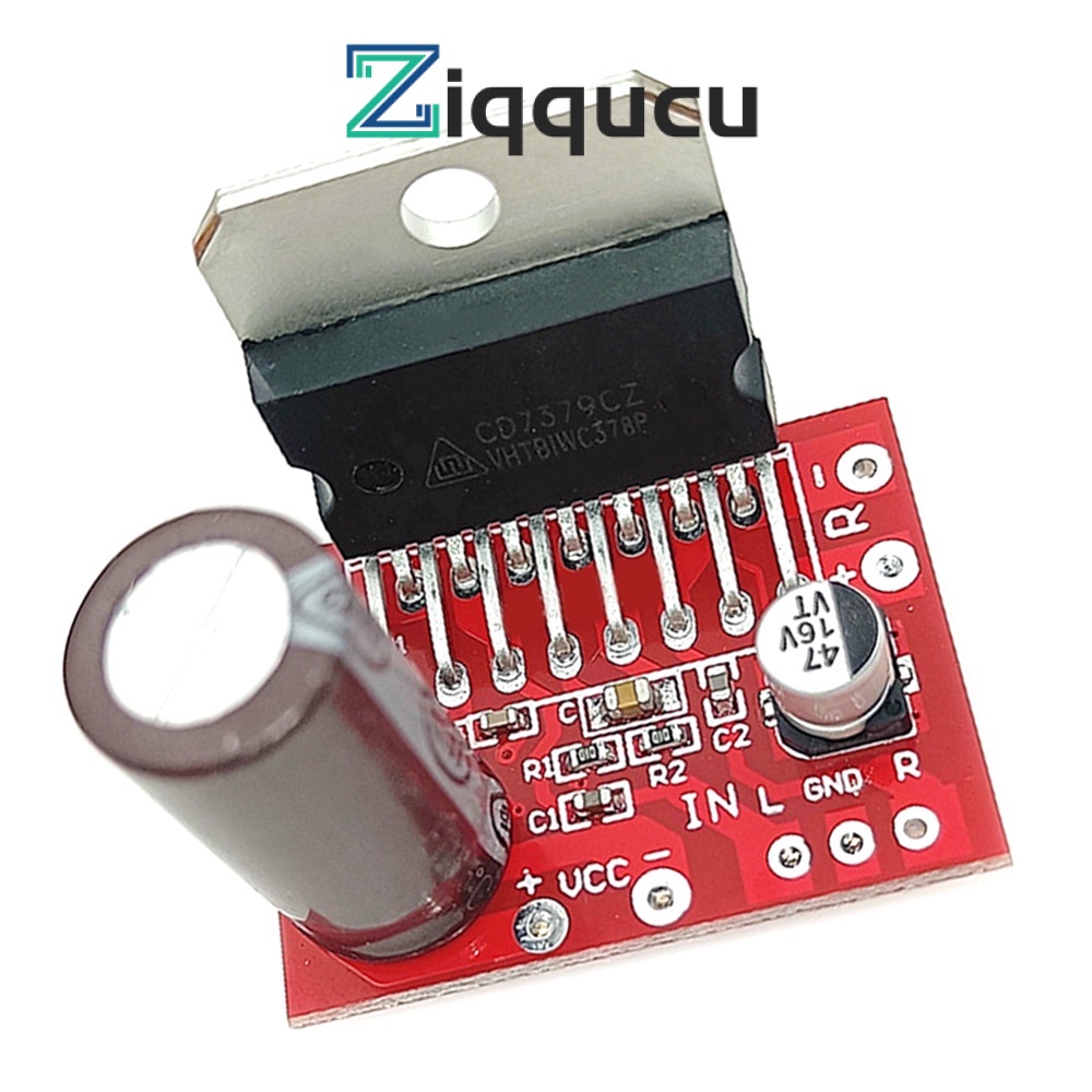 Ziqqucu DC 9V-15V 38w เอาท์พุท ขยายเสียงล่วงหน้า ปรับได้ CD7379 บอร์ดขยายเสียง โมดูล