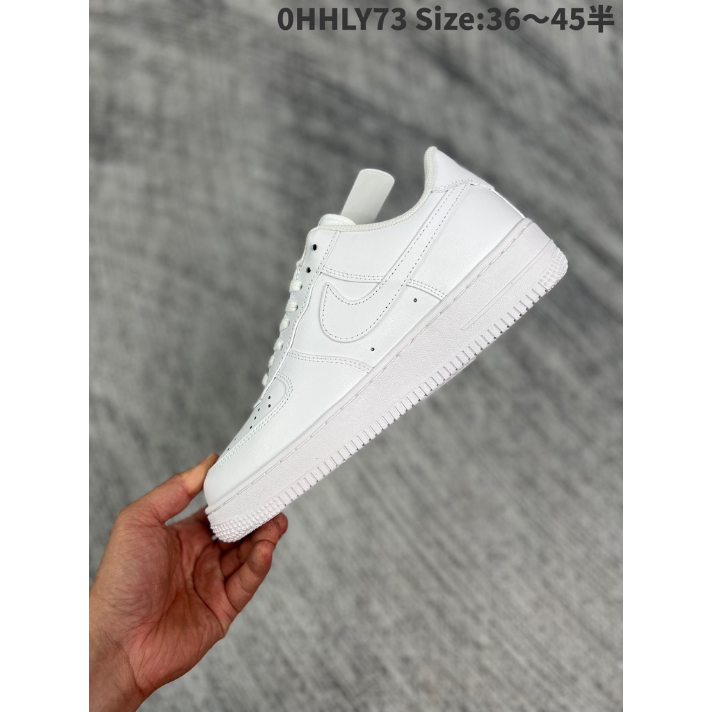 [Promo Premium] Nike Air Force 1 AF1 Low "Triple White" Casual Low Top Sneakers