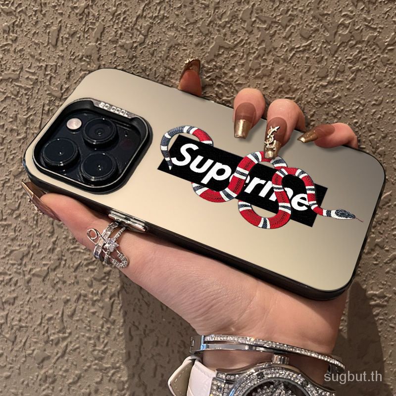 เคสโทรศัพท์มือถือแบบแข็ง กันกระแทก ลายฉลากภาษาอังกฤษ งู สีแดง เรียบง่าย สําหรับ iPhone 15promax 15plus 13promax 15 14 pro 14 12 11 promax xr xs 13 12 11 pro xsmax 7 8 plus เคส
