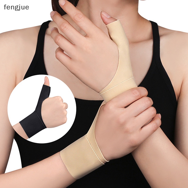 Fengjue ปลอกสวมนิ้วหัวแม่มือ แบบนิ่ม ยืดหยุ่น ระบายอากาศ สําหรับ Tendoniti TH
