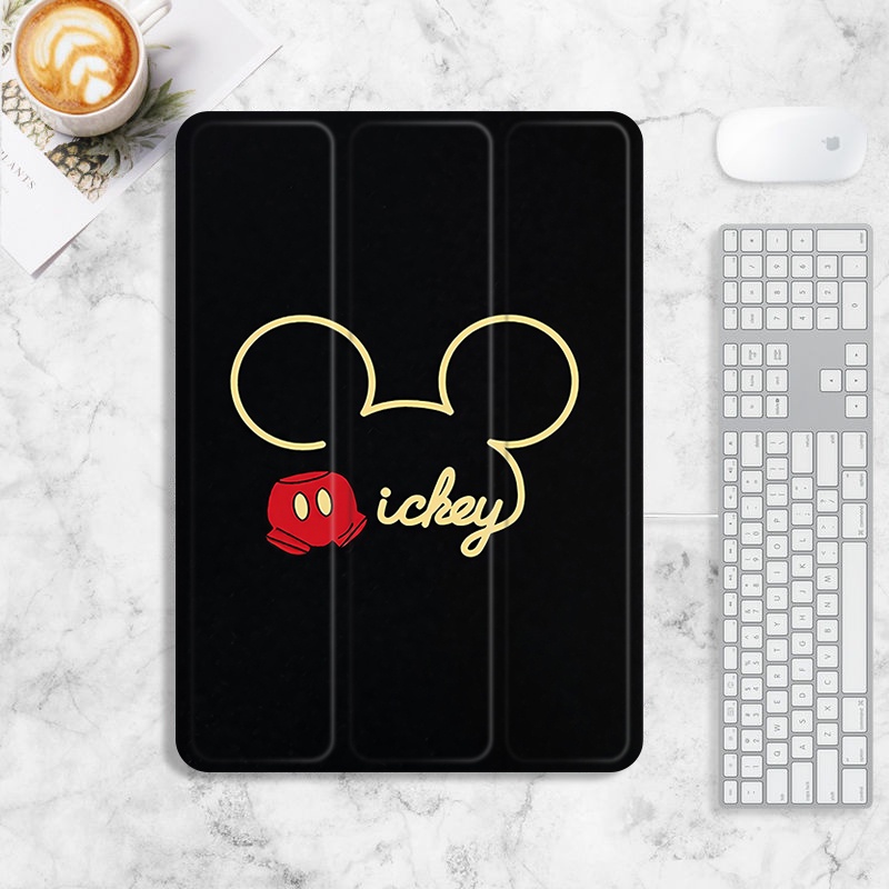 เคส ลายมิกกี้เมาส์ พร้อมช่องใส่ปากกา สําหรับ ipad 10.2 gen 7 8 9 mini 4 5 6 ipad air1 2 3 4 5 pro11 2020 2021 2022 gen10 2017 2018