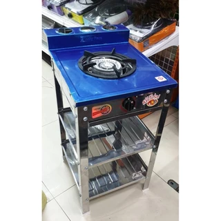 Lucky Flame เตาแก๊สลัคกี้เฟลม รุ่น AT-502R สแตนเลสทั้งตัว 1 หัวเตา ปรับไฟได้ 4 ระดับ (เลือกหัวปรับได้)