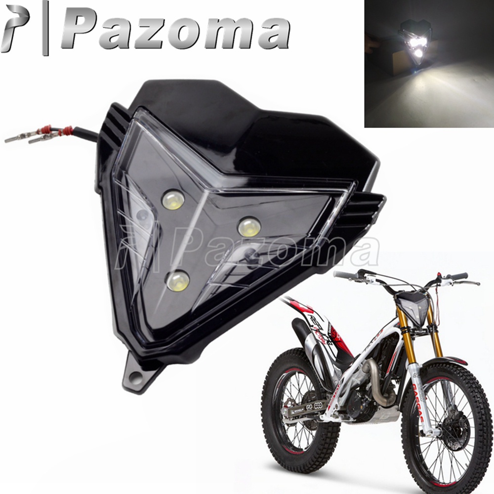 PA Univerdal รถจักรยานยนต์ Racing ไฟหน้า LED 250cc Motocross Running Head V6 Gas TXT Pro 125 250