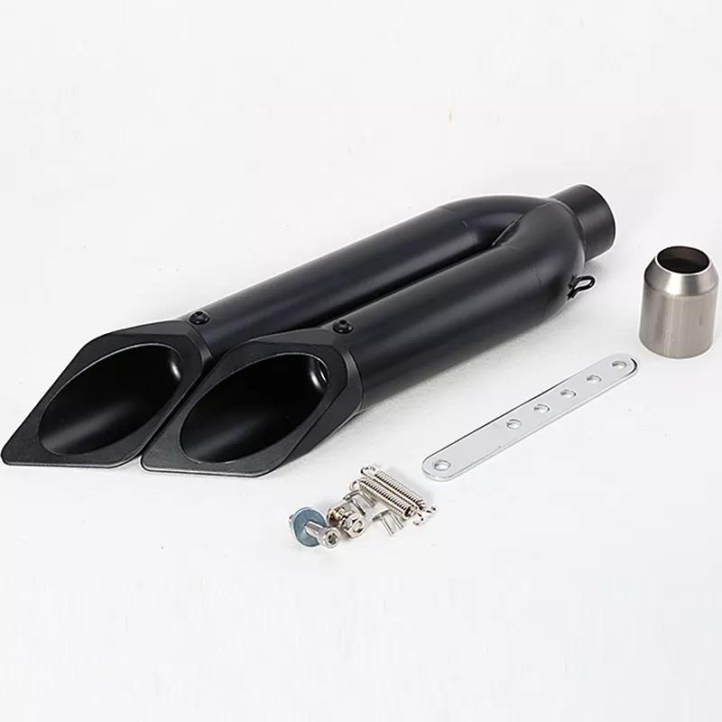 Universal 51MM Modified Motorcycle Motocross Scooter Exhaust Pipe Muffler For Z750 Z800 R1 R3 R6 MT0