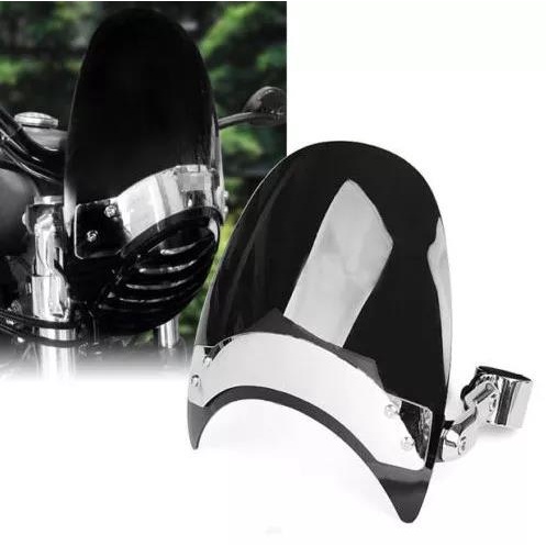 Dark 38-45mm Motorcycle Windscreen Windshield For Harley Sportster XL883 1200 ND Motoaa