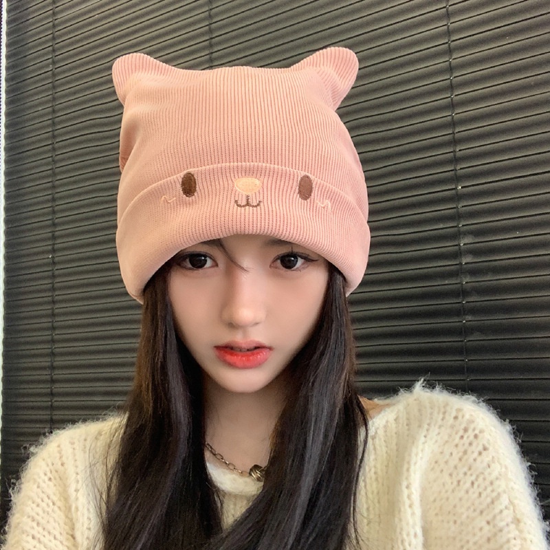 หมวกกันหนาวน่ารัก / ผู้หญิงการ์ตูนแมวหูหมวก / หมวกถักฤดูหนาวสำหรับผู้ใหญ่ /
อุปกรณ์เสริมสำหรับฤดูหนาว