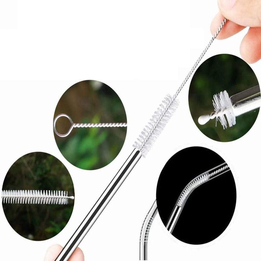 ภายใน 1ชิ้นขยายฟางทําความสะอาดแปรง,เงินไนล่อนทําความสะอาดแปรง,ผมนุ่มสแตนเลสขวดแปรงทําความสะอาดเครื่องมือ - รูปที่ 3