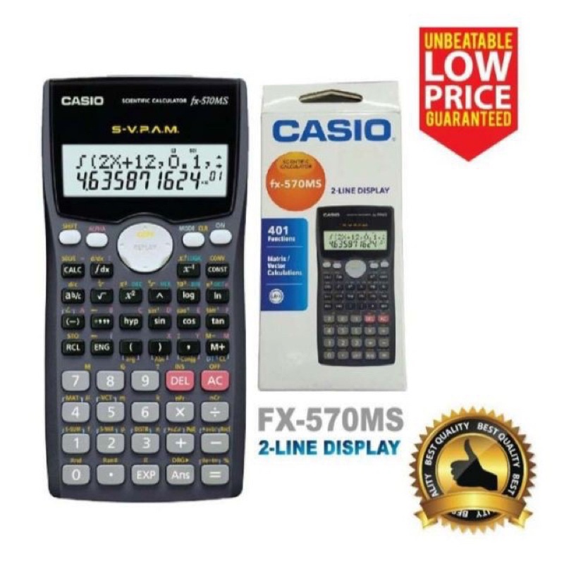 เครื่องคิดเลขวิทยาศาสตร์ School and Office Fx-570 MS
