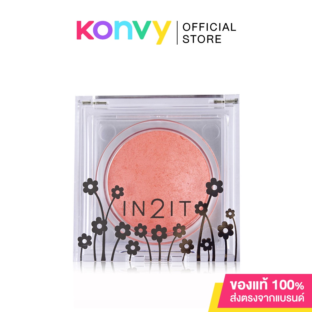 In2It Sheer Shimmer Blush 4g อินทูอิท บลัชออนเนื้อละเอียดประกายมุก สีติดทนนาน.