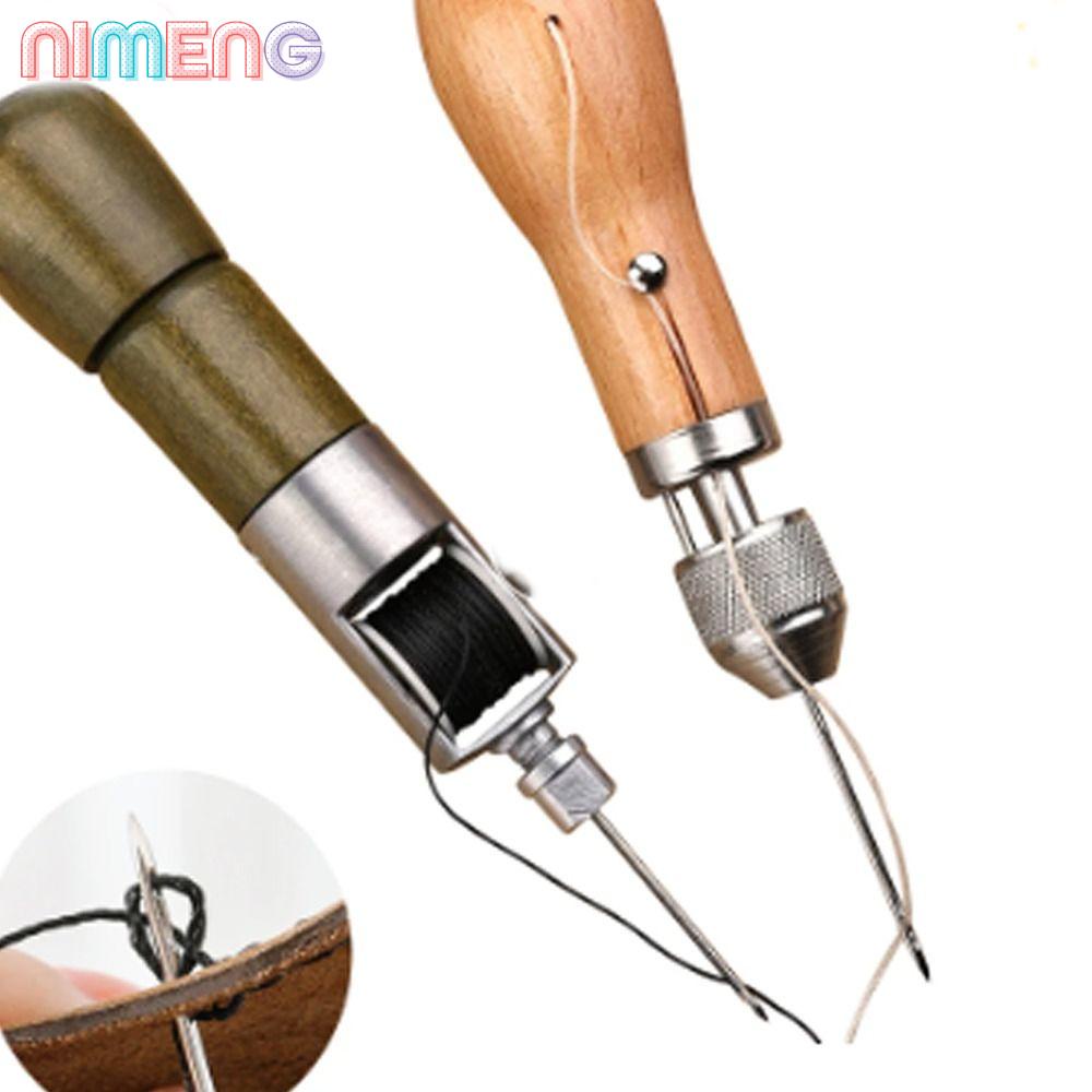 Nimeng ชุดเครื่องมือเย็บผ้า โลหะผสมสังกะสี สําหรับเย็บหนัง งานฝีมือ
