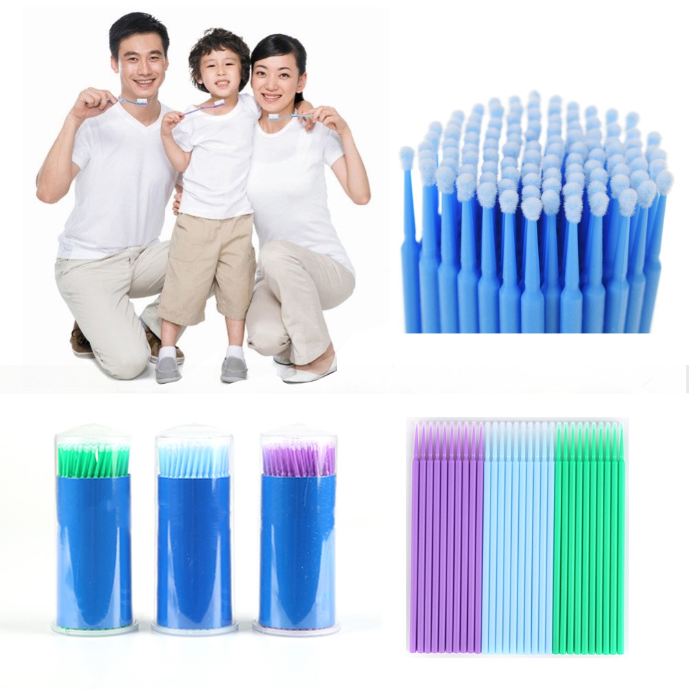 แปรงปัดขนตา แบบใช้แล้วทิ้ง เครื่องมือทันตกรรม 100 ชิ้น
