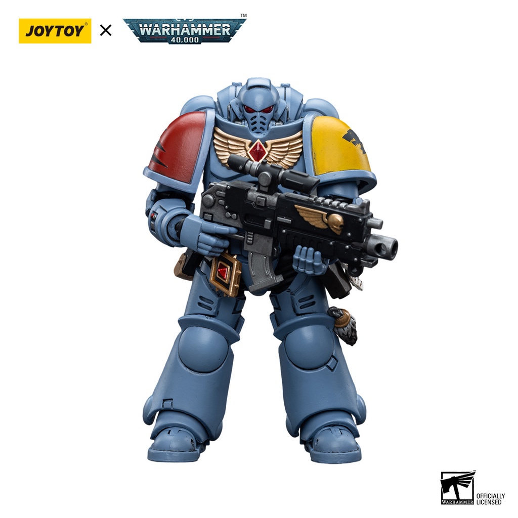 Joytoy โมเดลฟิกเกอร์ทหาร แหล่งมืด Warhammer 40K Ultramarines สเกล 1:18