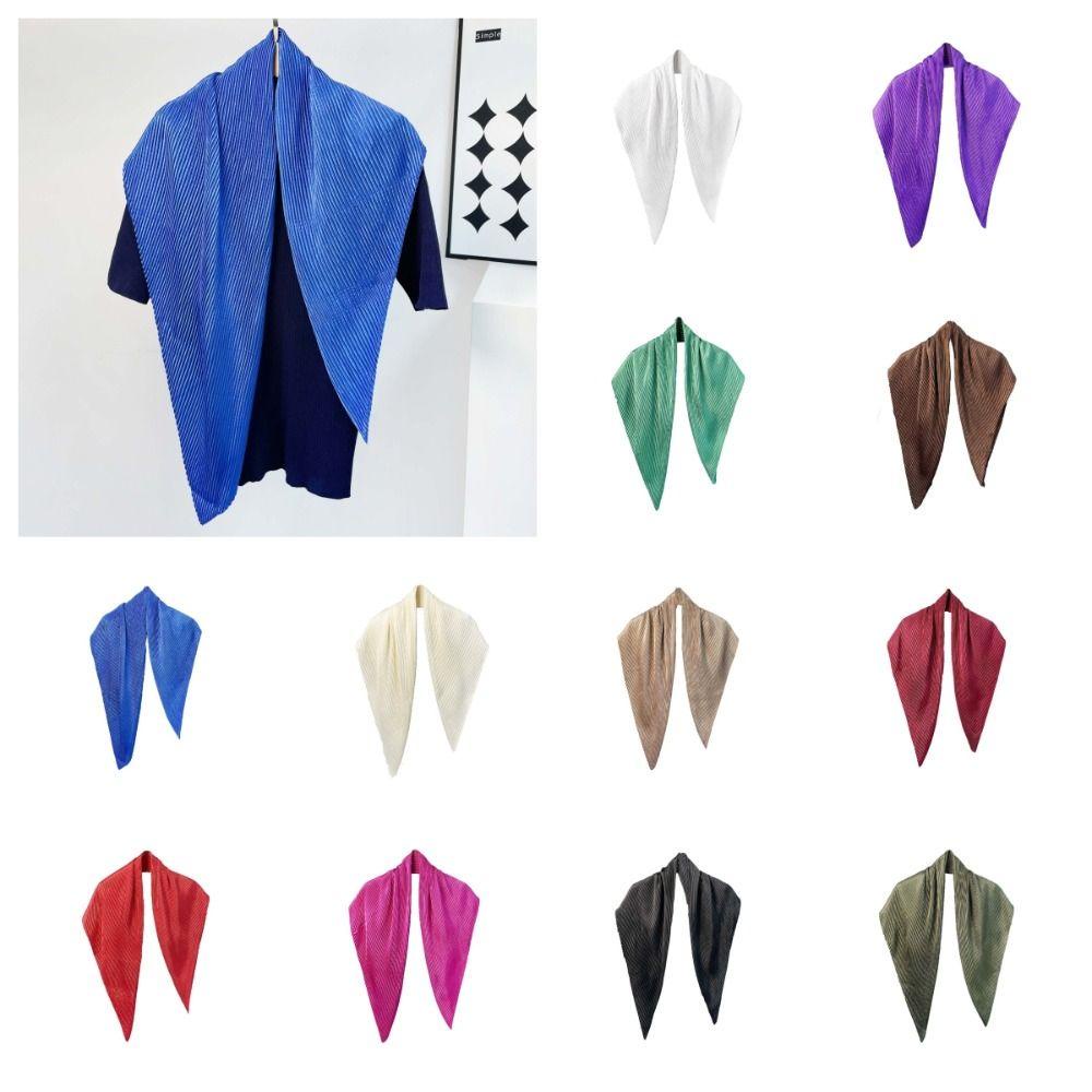Ahour ผ้าพันคอ ผ้าซาติน ผ้าไหม หัวจีบ 90 ซม. สีแคนดี้ หรูหรา กันแดด ผ้าพันคอคอสี่เหลี่ยม นิ่ม สําหรับสุภาพสตรี / เด็กผู้หญิง