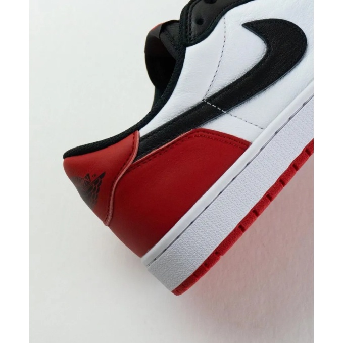 ( ของแท้ 100%) Nike AIR JORDAN 1 LOW OG BLACK TOE รองเท้า สำหรับขาย