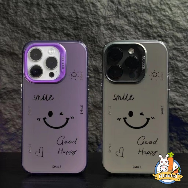 เคสป้องกันโทรศัพท์มือถือ ชุบไฟฟ้า กรอบสีเงิน กันกระแทก ลายหน้ายิ้ม สําหรับ Infinix Smart 7 6 5 2020 Hot 30 30i 9 10 Play Note 30 GT 10 Pro