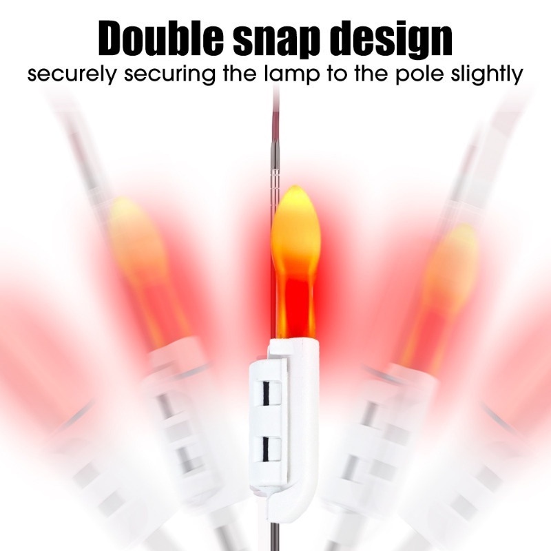 Always On ไฟเตือนติดคันเบ็ดตกปลา LED CR425 ถอดออกได้ ใช้แบตเตอรี่