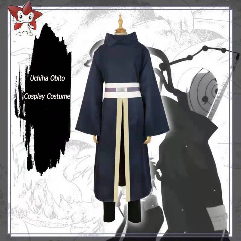 ชุดคอสเพลย์ นารูโตะ Shippuden Uchiha Obito Kimono Amine