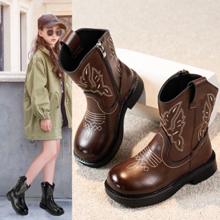 รองเท้าบูทมาร์ตินลําลอง หนังนิ่ม ขนาดเล็ก เข้ากับทุกการแต่งก…