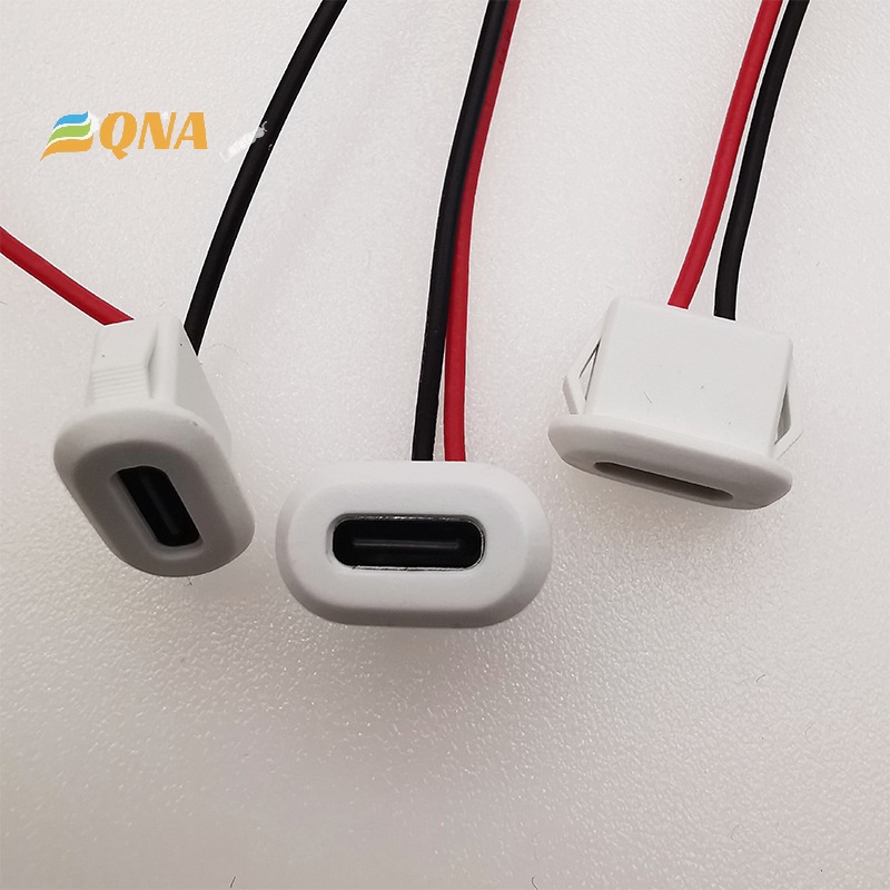 [QNA] ใหม่ ซ็อกเก็ตเชื่อมต่อ USB-C Type 2 Pin ตัวเมีย กันน้ํา