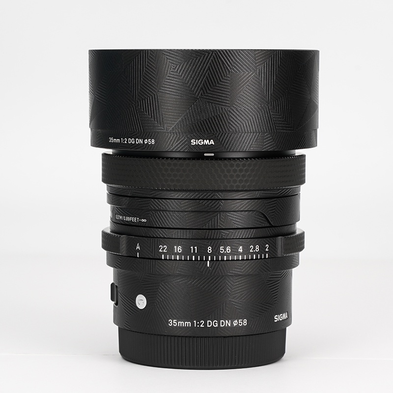 ฟิล์มสติกเกอร์คาร์บอนไฟเบอร์ ป้องกันเลนส์กล้อง 35 มม. สําหรับ SIGMA 35 F2 DG DN 3M