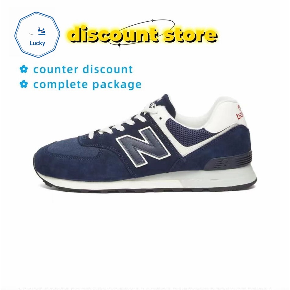 ของแท้ New Balance NB 574 U574NV2 Men's and Women's Running Shoes