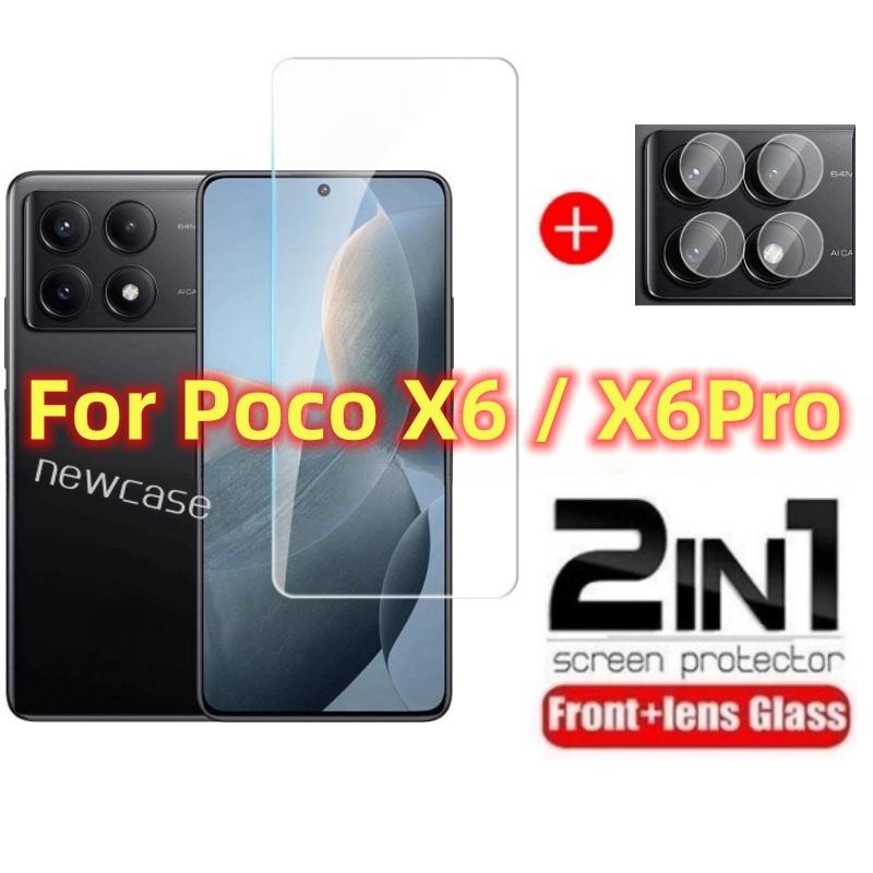 2in1 9Hคลุมทั้งหมดหน้าจอกระจกนิรภัยสําหรับXiaomi POCO F8 POCOF8 Ultra Pro F8Ultra F8Pro POCOF8Pro POCOF8Ultra 5Gโทรศัพท์ป้องกันกระจกกลับเลนส์ป้องกันหน้าจอฟิล์มแก้ว