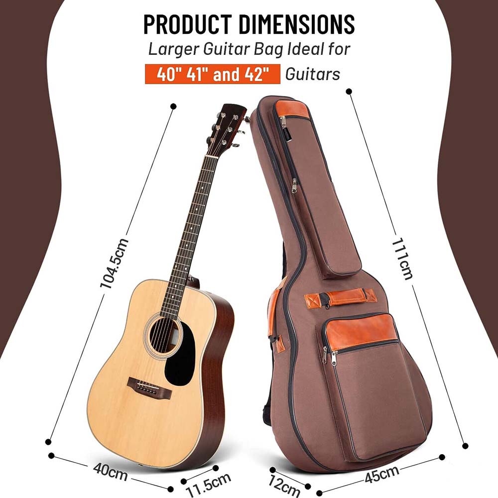 41 inch folk guitar bag waterproof thick backpack
