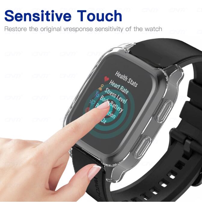 2 in 1 สายซิลิโคน พร้อมเคส สําหรับ Garmin Venu sq 2 TPU เคสป้องกันหน้าจอ สายซิลิโคน Venu sq / Venu sq music อุปกรณ์เสริมสมาร์ทวอทช์ สําหรับเปลี่ยน - รูปที่ 2