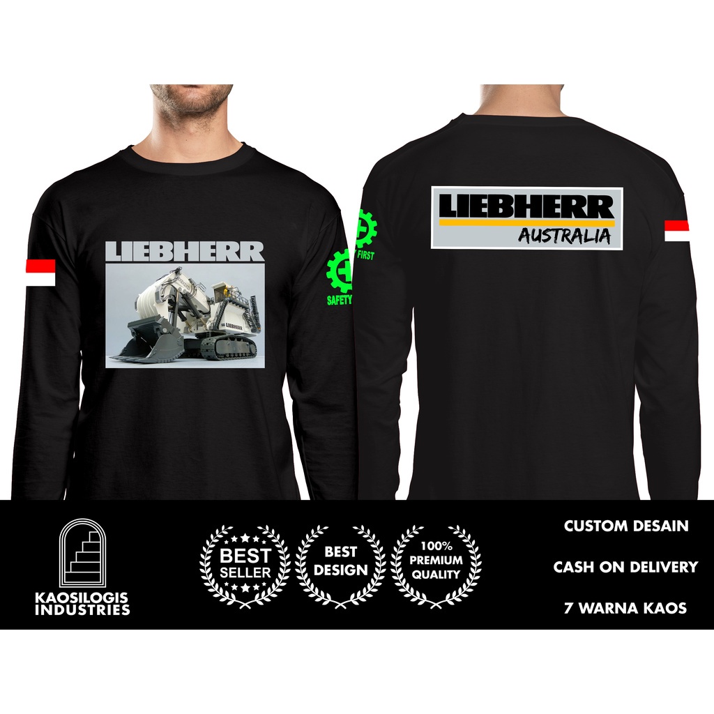 Lengan Panjang Liebherr Alat Berat Pertambangan Machine Mining Db เสื้อยืด (เสื้อยืดไมโครไฟเบอร์) เสื้อยานยนต์ กลางแจ้ง (พร้อมส่ง)
