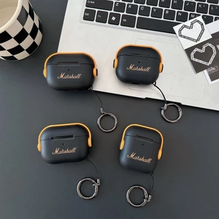 Marshal พร้อมตัวยึดล็อคปลอกเชลล์สําหรับ AIRPODS 4 ANC PRO 1/2/3 เคสป้องกัน