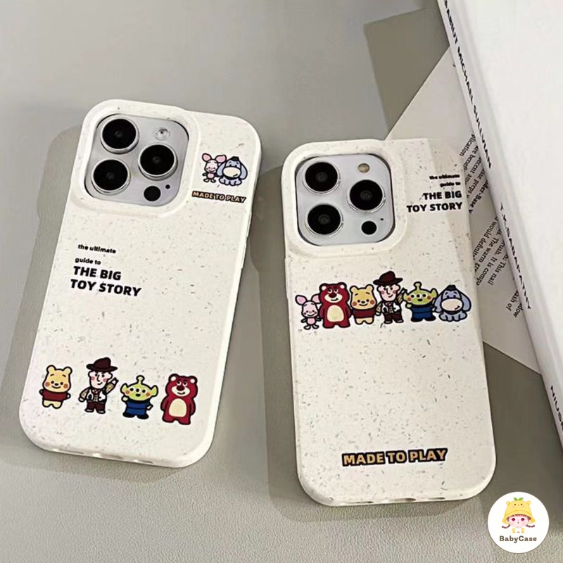 🔥ส่งจากไทย🔥น่ารัก Toy Story คนต่างด้าวการ์ตูนหมีล็อตโต้กรณี iPhone 15 13 11 14 12 Pro MAX 7 8 6S 6 15 Plus X XR XS MAX