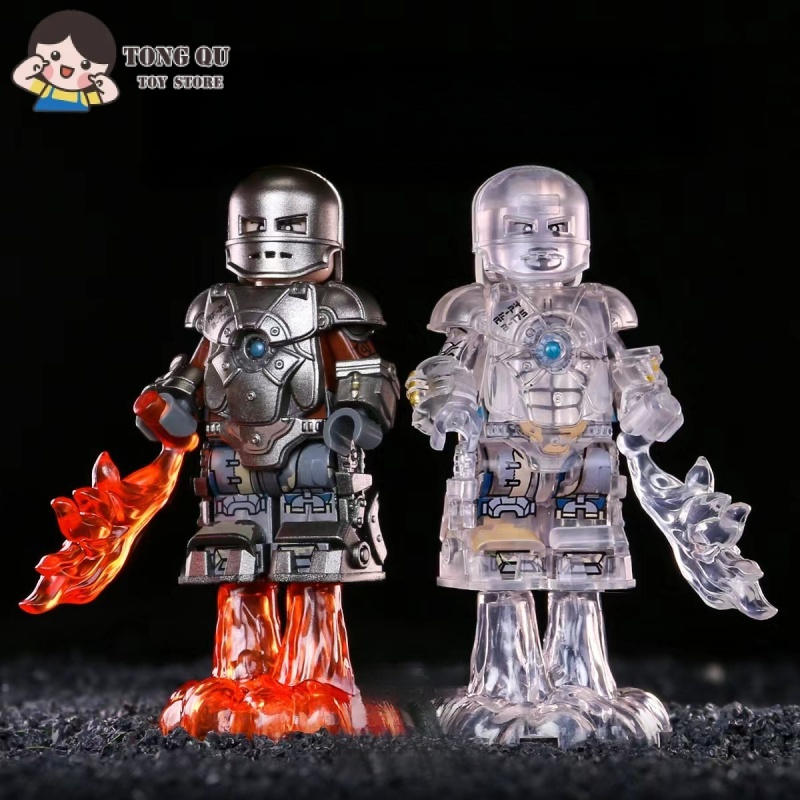 Superhero Minifigures Iron Man MK1 Building Block ของเล ่ นคอลเลกชันเครื ่ องประดับมินิรุ ่ นของขวัญ