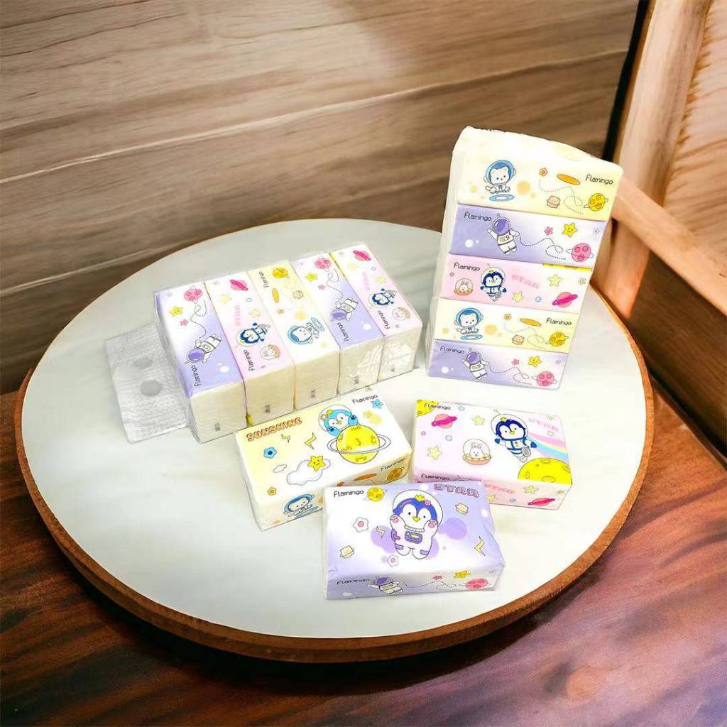 (รุ่น33) กระดาษทิชชู่ (1ห่อ 60แผ่น) 1แพ็ค5ห่อ (คละลาย) กระดาษเช็ดหน้า ความหนา2ชั้น/2003 - รูปที่ 4