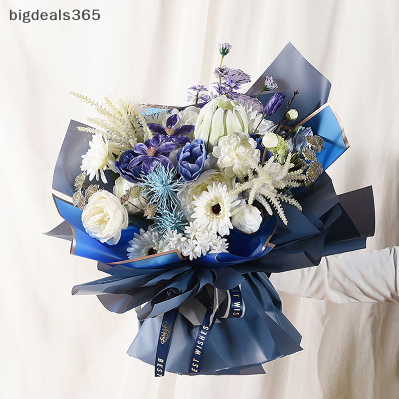 [bigdeals365] ใหม่ กระดาษห่อของขวัญ ลายดอกกุหลาบ สีทอง 20 ชิ้น ต่อล็อต