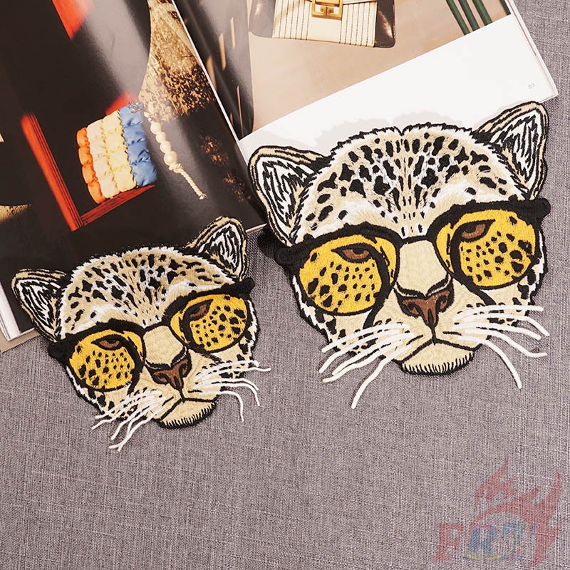 ✿ แผ่นแพทช์ ลายเสือดาวสุดเท่ ✿ แผ่นแพทช์เย็บปักถักร้อย ขนาดใหญ่ Diy (L-07114) 1 ชิ้น