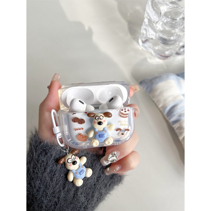 สติ๊กเกอร์เจ้าของร้านสุนัขเหมาะสําหรับ Airpods1/2 3 Pro Pro2 Airpods4 ชุดหูฟังไร้สายบลูทูธป้องกันกรณี AirPods Pro 4 3 หูฟังป้องกันกรณี