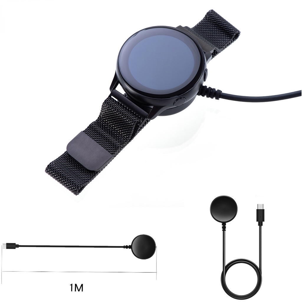 สายชาร์จ 1 ม. จาก Samsung Galaxy Watch 5/5 Pro สมาร์ทวอทช์ แบบพกพา อินเตอร์เฟซ Type C แม่เหล็ก ชาร์จ อุปกรณ์เสริม