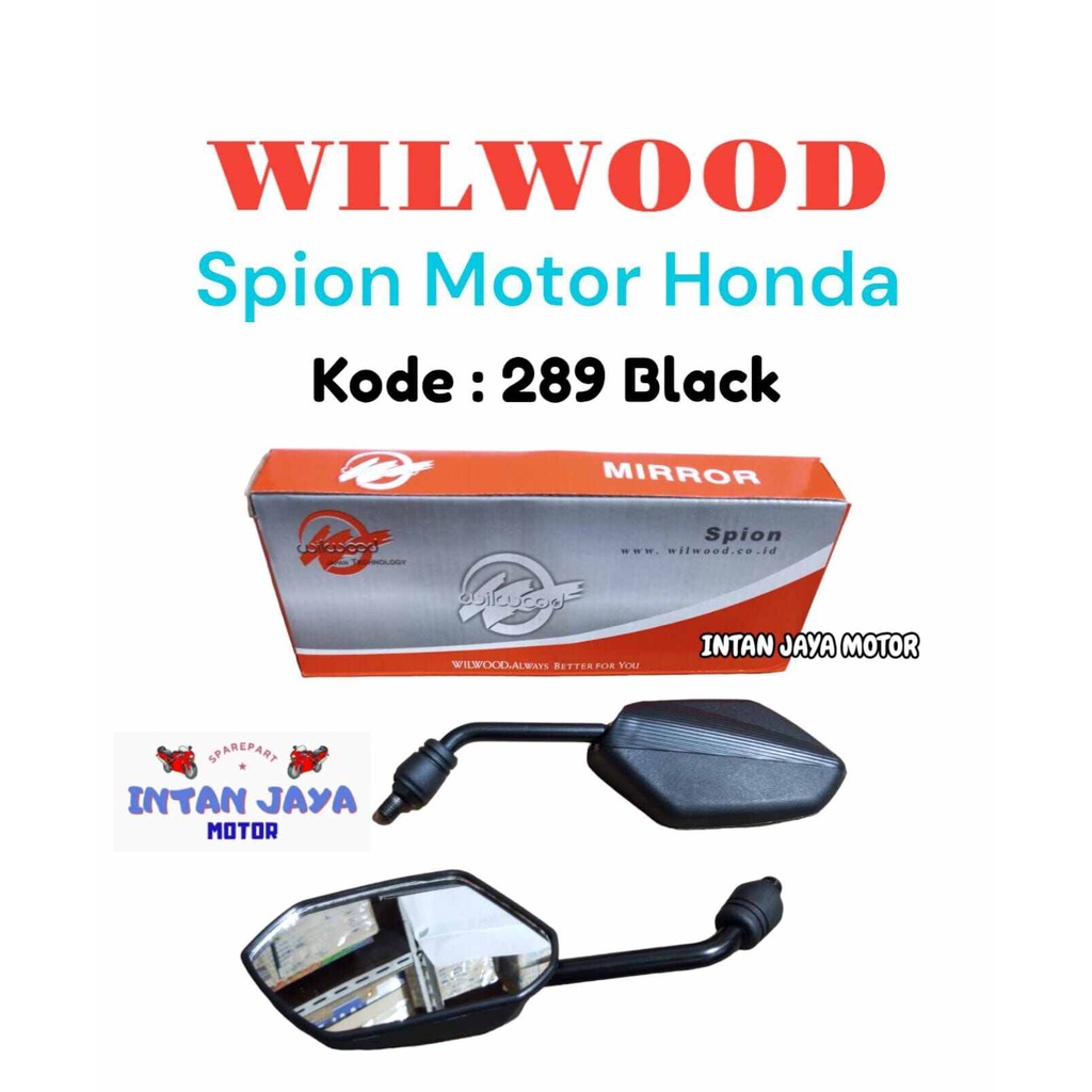 1 ชุด WILWOOD HONDA MOTORCYCLE REARVIEW MIRROR 289 BLACK HONDA MOTORCYCLE MIRROR HONDA MOTORCYCLE MI