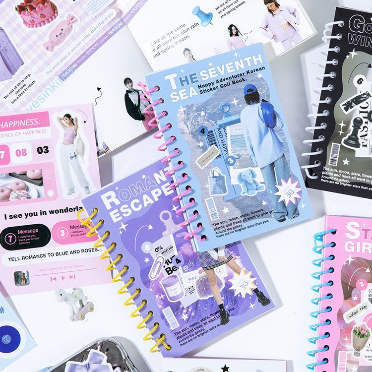 Cdaily|สติกเกอร์ 4 แบบ สําหรับตกแต่งสมุด สมุดทํามือ diy จํานวน 30 ชิ้น