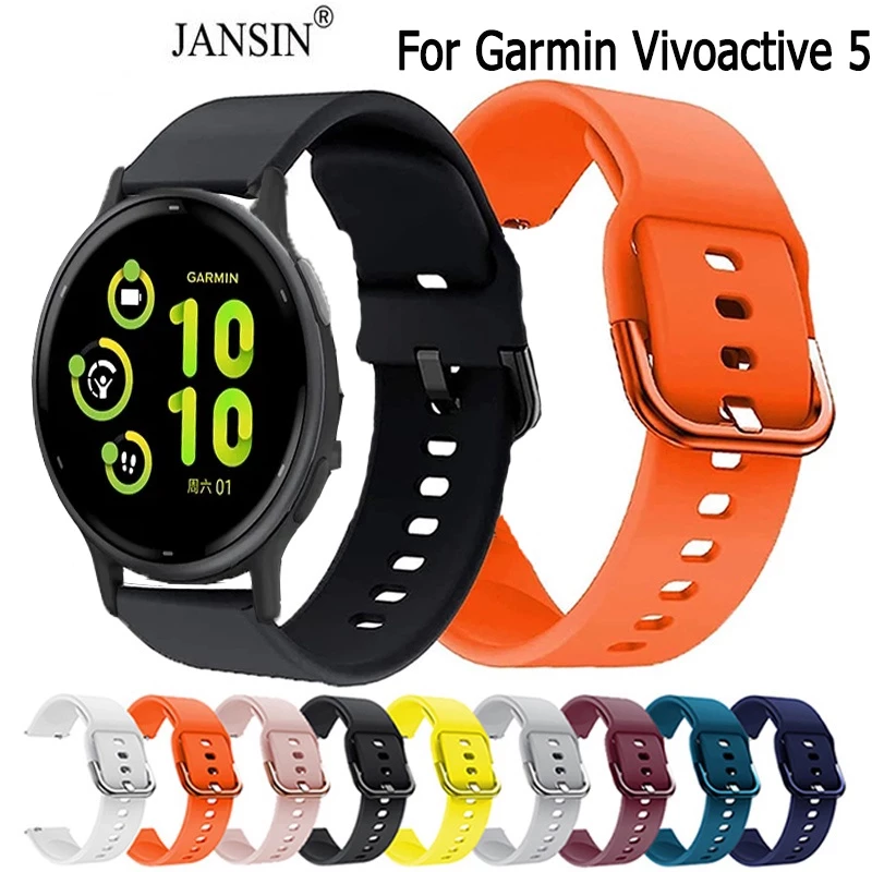 สาย Garmin Vivoactive 5 สายนาฬิกา สายนาฬิกา ซิลิโคน สำหรับ Vivoactive5 สมาร์ทวอทช์