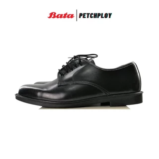 Bata คัชชูหนังสีดำ แบบผูกเชือก ยี่ห้อบาจาของแท้ รองเท้าทางการ รุ่น 6782